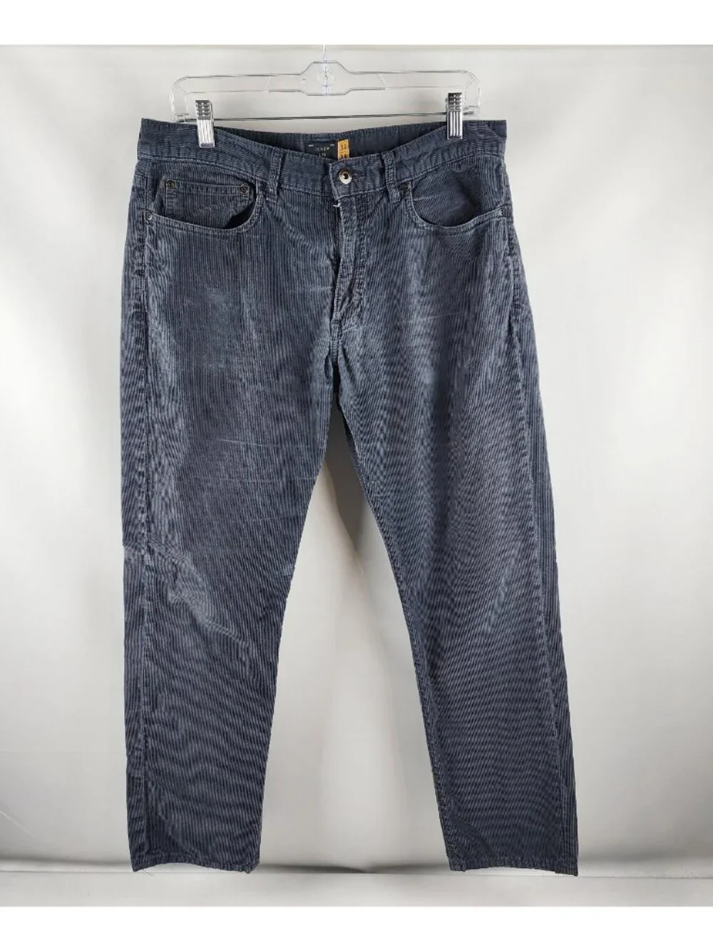 J Crew Pants Mens 34x29 Gray Corduroy 770 Straight Fit Classic Preppy
